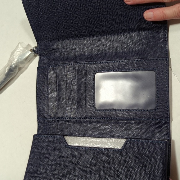 Roffe Accessories U.S. Open Women's Man Made Navy Wallet - New - Picture 6 of 8